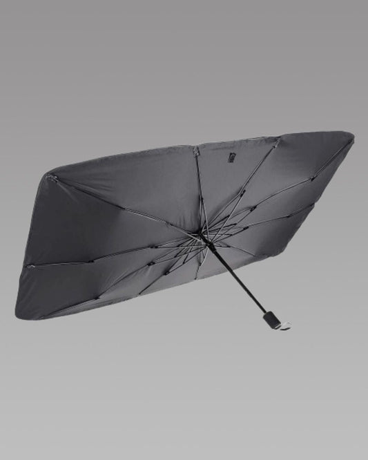 Car Windshield Umbrella Sunshade - Black
