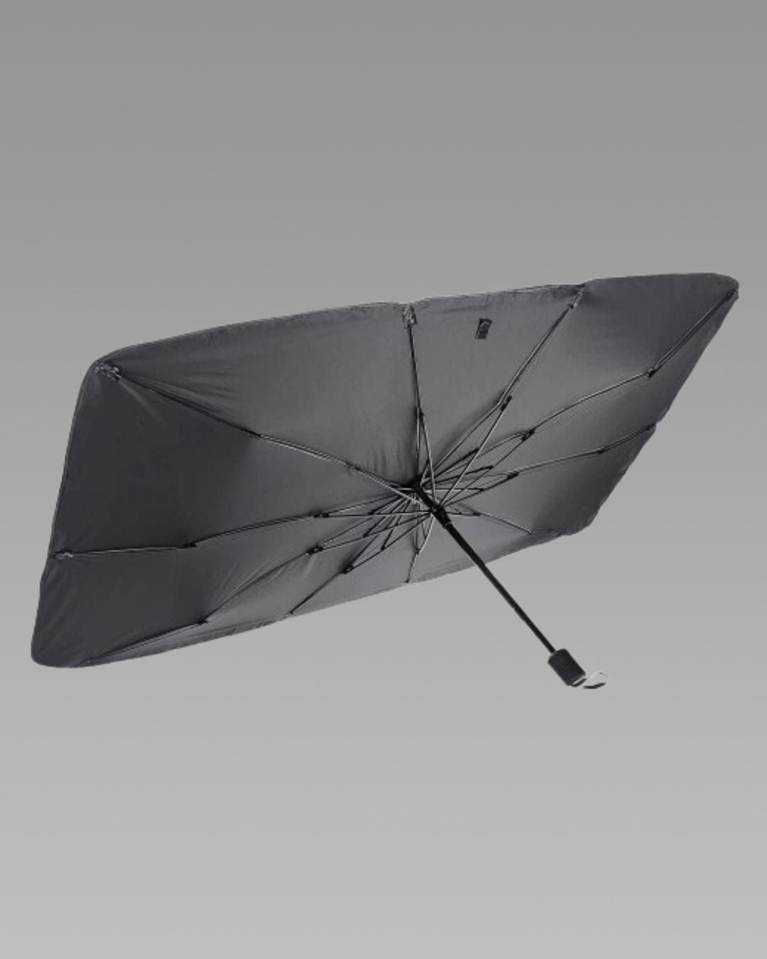 Car Windshield Umbrella Sunshade - Black