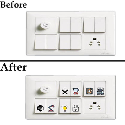 3D Premium Switch Stickers – Pack of 149 | Assorted Colors | Decorative Vinyl Stickers