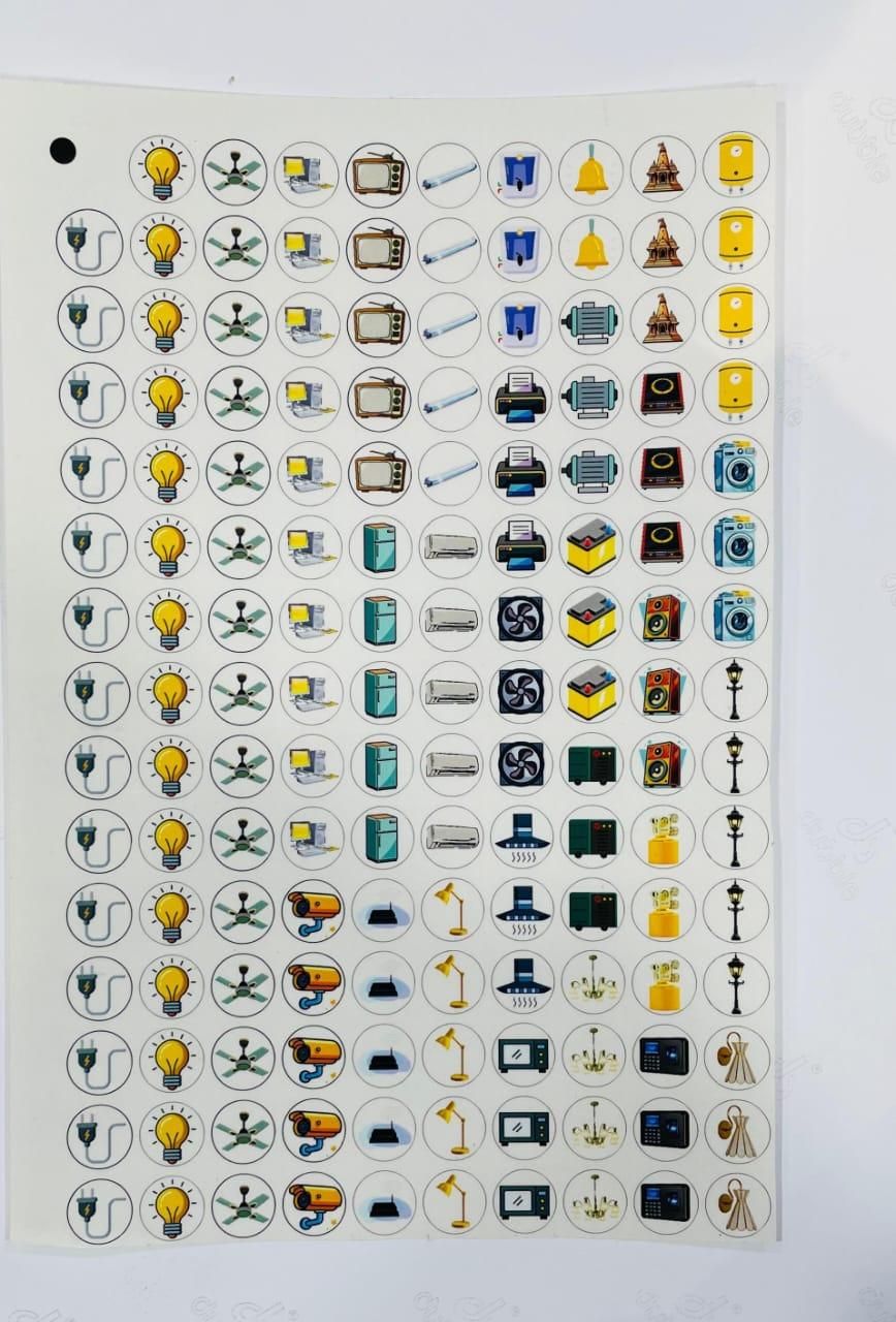 3D Premium Switch Stickers – Pack of 149 | Assorted Colors | Decorative Vinyl Stickers