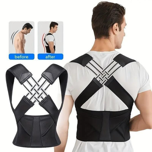 Adjustable Back Posture Corrector Belt – Relieves Slouching & Back Pain (Unisex)