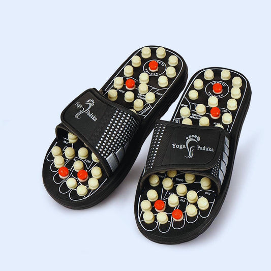 Acupressure & Magnetic Therapy Slippers – Manual Spring Yoga Paduka for Blood Circulation & Pain Relief