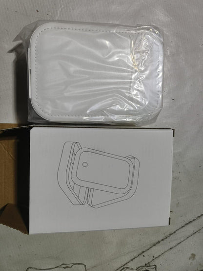 White Jewelry & Makeup Box with LED Mirror