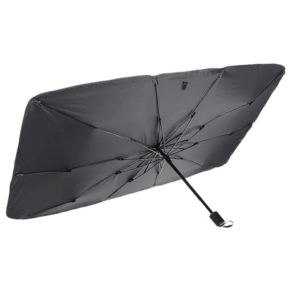 Car Windshield Umbrella Sunshade - Black