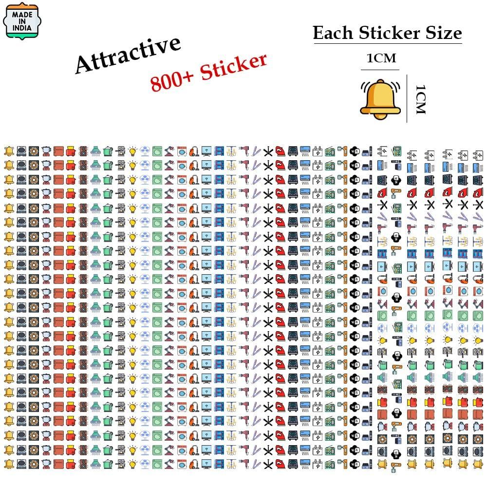 3D Premium Switch Stickers – Pack of 149 | Assorted Colors | Decorative Vinyl Stickers